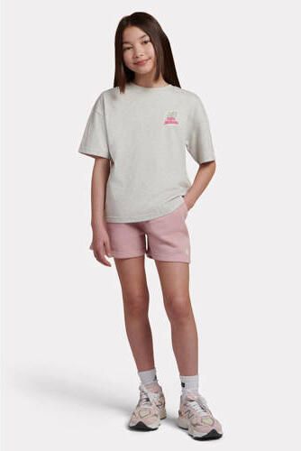New Balance sweatshort roze Korte broek Meisjes Katoen Effen maat 152-158 - Foto 2