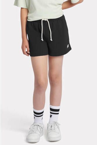 New Balance sweatshort zwart Korte broek Meisjes Katoen Effen maat 122-128
