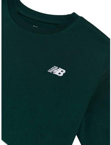 New Balance T-shirt donkergroen Katoen Ronde hals Effen maat 134-140 - Foto 2