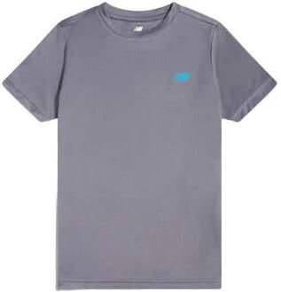 New Balance T-shirt grijs Polyester Ronde hals Effen maat 134-140