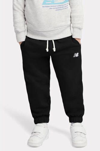 New Balance trainingsbroek zwart Katoen Effen