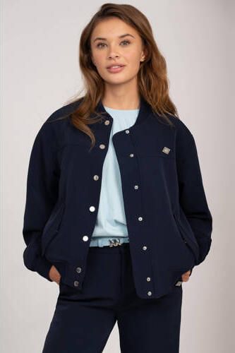 NIK&NIK bomberjack Layla donkerblauw Jas Meisjes Polyester Ronde hals Effen 152 - Foto 2