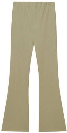 NIK&NIK flared broek Vonda zachtgroen Meisjes Polyester Effen 128