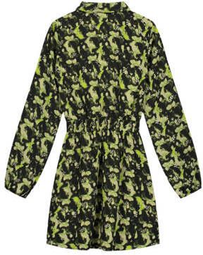 NIK&NIK gebloemde blousejurk Vonne licht groen olijfgroen Meisjes Polyester Klassieke kraag 128 - Foto 2