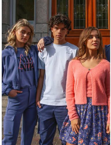 NIK&NIK gebloemde rok Vonne blauw roze Meisjes Polyester Bloemen 176