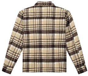 NIK&NIK geruit overshirt Lucas donkerbruin ecru Overhemd Jongens Polyester Klassieke kraag 164 - Foto 2