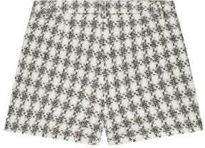 NIK&NIK geruite casual short Sonna zwart offwhite Korte broek Meisjes Polyester 152