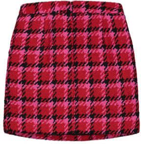 NIK&NIK geruite rok Kos felroze zwart Meisjes Polyester Ruit 128 - Foto 3