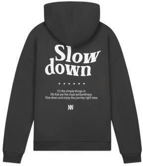 NIK&NIK hoodie Slow Down met backprint zwart Sweater Backprint 128 - Foto 2