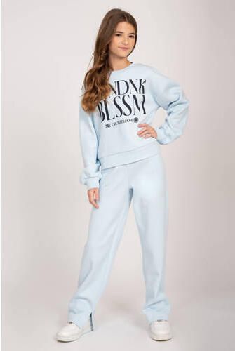 NIK&NIK joggingbroek Phoenix zachtblauw Meisjes Sweat Effen 128