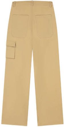 NIK&NIK loose fit cargobroek camel Bruin Meisjes Katoen Effen 164 - Foto 4