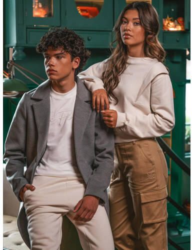 NIK&NIK loose fit cargobroek camel Bruin Meisjes Katoen Effen 164 - Foto 3