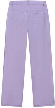 NIK&NIK metallic imitatieleren broek Kenner metallic lila Paars Meisjes Imitatieleer 128
