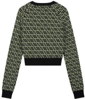 NIK&NIK pullover groen Trui Meisjes Viscose Ronde hals All over print 128