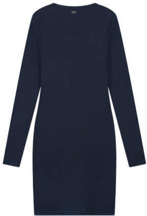 NIK&NIK ribgebreide jurk Presley donkerblauw Meisjes Polyester Ronde hals 164 - Foto 2