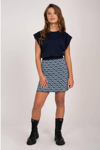 NIK&NIK rok blauw Meisjes Viscose All over print 152