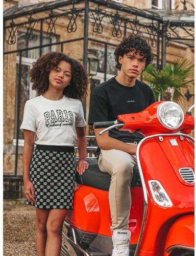 NIK&NIK rok Goldie met all over print zwart beige Meisjes Viscose All over print 128 - Foto 2
