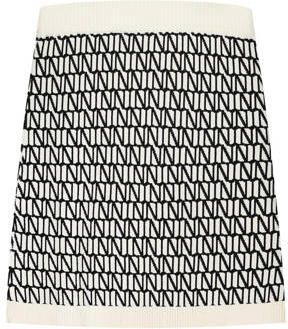 NIK&NIK rok Vanessa met all over print ecru zwart Meisjes Viscose All over print 140 - Foto 3