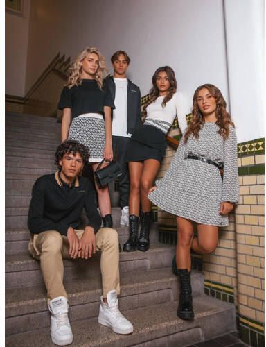NIK&NIK rok Vanessa met all over print ecru zwart Meisjes Viscose All over print 140 - Foto 2