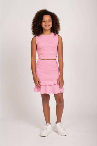 NIK&NIK rok zoetroze Meisjes Polyester Effen 128