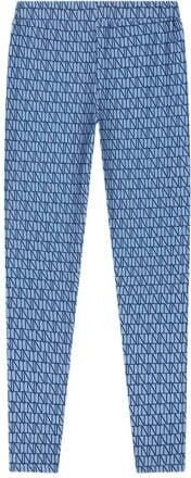 NIK&NIK skinny broek Joya met all over print lavendelblauw Meisjes Polyester 128 - Foto 2