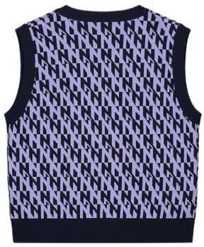 NIK&NIK spencer Twiggy met all over print paars Trui Meisjes Viscose V-hals 128 - Foto 2