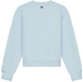 NIK&NIK sweater Blossom met tekst lichtblauw zwart Tekst 152 - Foto 2