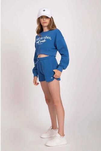 NIK&NIK sweatshort Vibes hardblauw Korte broek Effen 140 - Foto 2