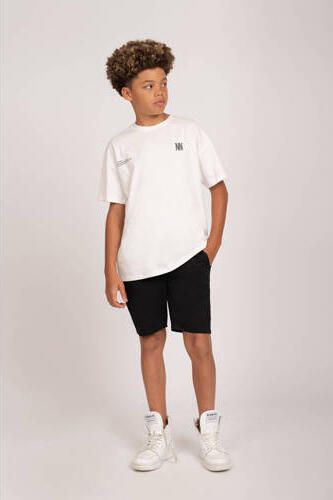 NIK&NIK T-shirt Extraordinary met tekst offwhite Wit Jongens Katoen Ronde hals 128