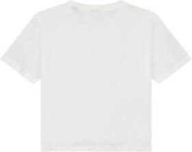 NIK&NIK T-shirt Lacie met printopdruk en open detail offwhite Wit Meisjes Katoen Ronde hals 140