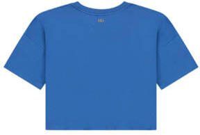 NIK&NIK T-shirt Spray met logo helderblauw Meisjes Katoen Ronde hals Logo 128 - Foto 2