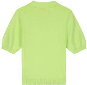 NIK&NIK top Goldie limegroen Meisjes Viscose Polokraag Effen 128 - Foto 2
