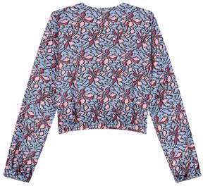 NIK&NIK top Sumi met all over print zachtblauw roze donkerrood Meisjes Polyester V-hals 128 - Foto 2