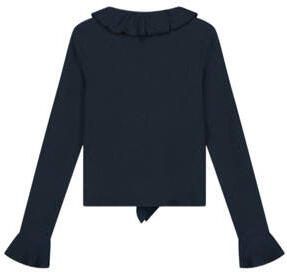 NIK&NIK top Vonda donkerblauw Meisjes Polyester V-hals Effen 176 - Foto 2