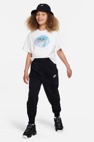 Nike Club Fleece aansluitende sbroek met hoge taille Zwart - Foto 4