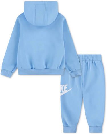 Nike joggingpak lichtblauw Katoen Capuchon Effen maat 104-110 - Foto 3
