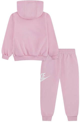 Nike joggingpak lichtroze Meisjes Katoen Capuchon Effen maat 104-110