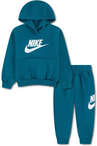 Nike joggingpak petrol Blauw Katoen Capuchon Effen maat 104-110