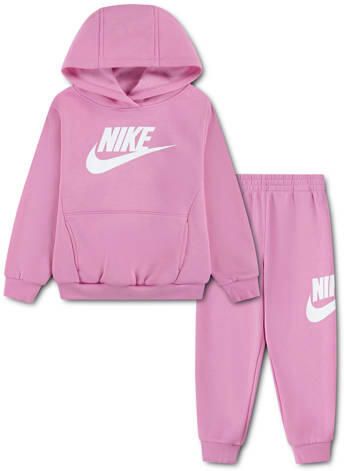 Nike joggingpak roze Meisjes Katoen Capuchon Effen maat 104-110