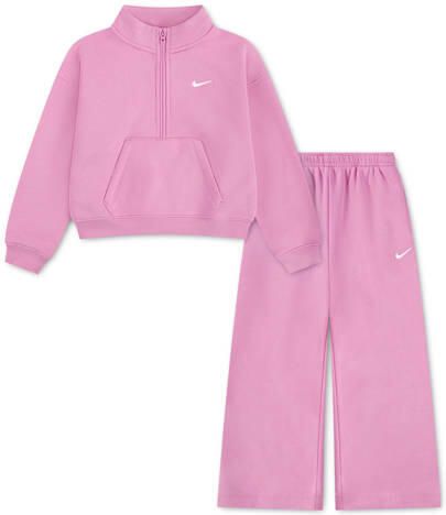 Nike joggingpak roze Meisjes Sweat Opstaande kraag Effen maat 110-116