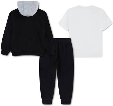 Nike joggingpak + T-shirt zwart wit Sweat Capuchon Meerkleurig maat 116-122 - Foto 2