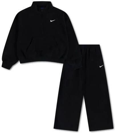 Nike joggingpak zwart Meisjes Sweat Opstaande kraag Effen maat 104-110