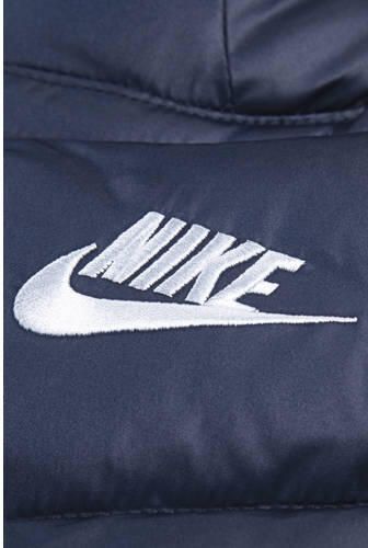 Nike katoenen gewatteerde jas donkerblauw Effen maat 104-110 - Foto 3