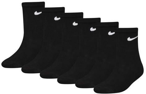 Nike sokken zwart (set van 6) Katoen Logo maat 23-27
