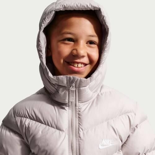 Nike Sportswear All Day Play jas lichtgrijs Polyester Capuchon maat 116-128 - Foto 2