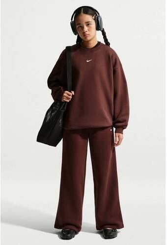 Nike Sportswear Studio sweater roodbruin maat 158-170