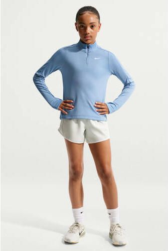 Nike sportsweater lichtblauw Meisjes Polyester Opstaande kraag Effen - Foto 3