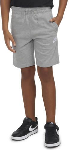 Nike sweatshort grijs melange Korte broek Jongens Katoen Effen maat 104-110