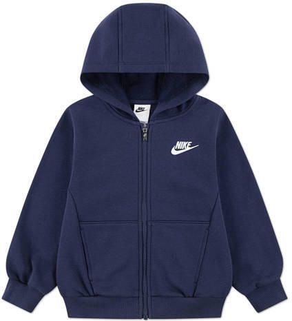 Nike sweatvest donkerblauw Katoen Capuchon Effen maat 116-122