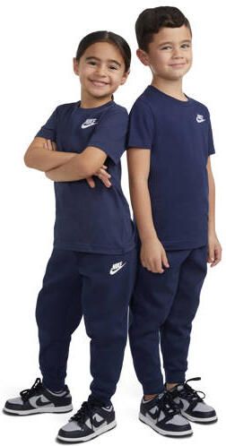 Nike T-shirt donkerblauw Katoen Ronde hals Effen maat 104-110 - Foto 2